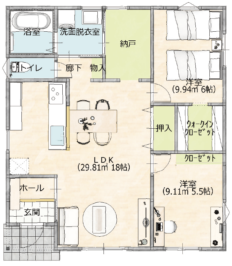 プラン01 間取り