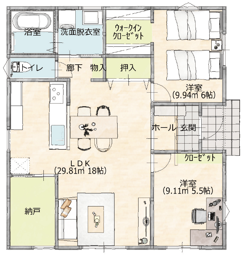 プラン01 間取り