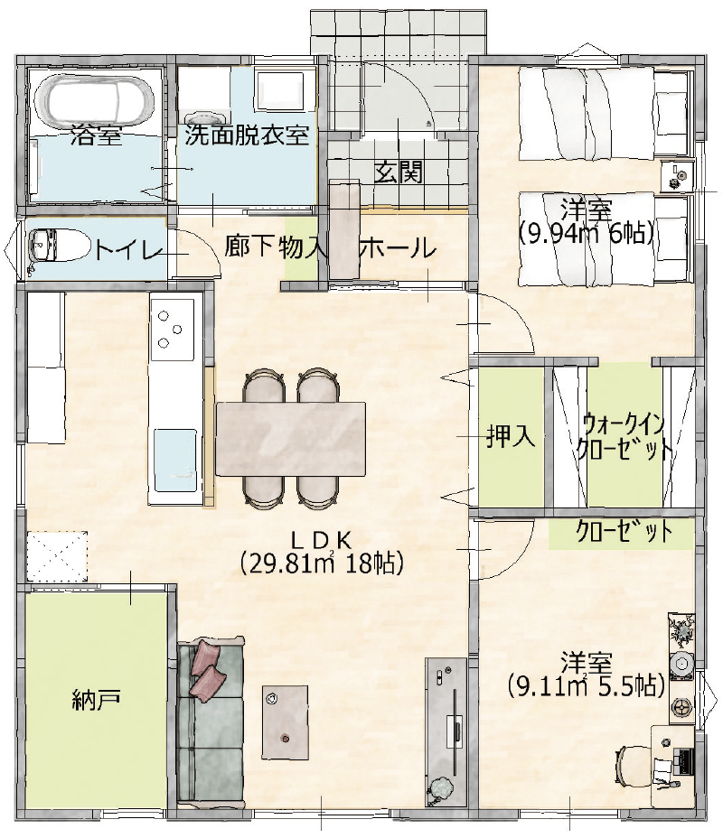 プラン01 間取り